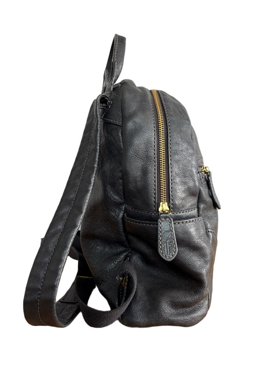 black minimal backpack leather Simple large wallet bag LeatherNeo Our COO Simple large black leather backpack
